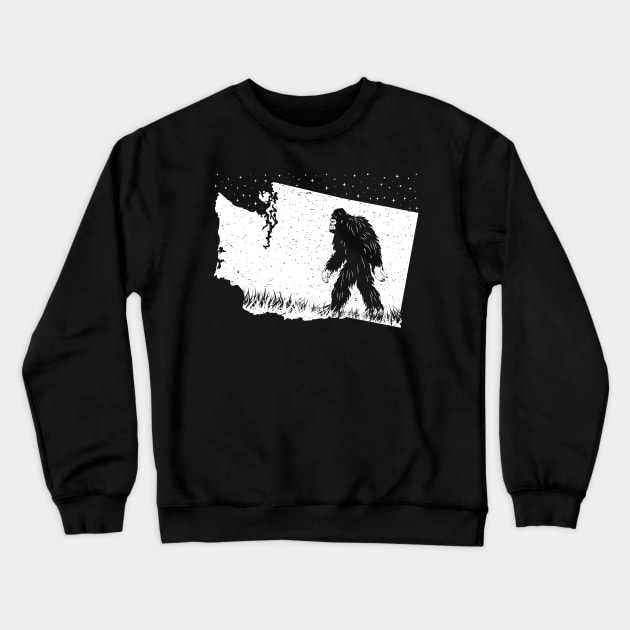 Washington Bigfoot Crewneck Sweatshirt by Tesszero